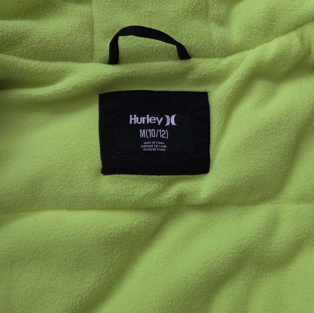 Hurley Kids Size 10/12 Black Winter Coat - Picture 5 of 7
